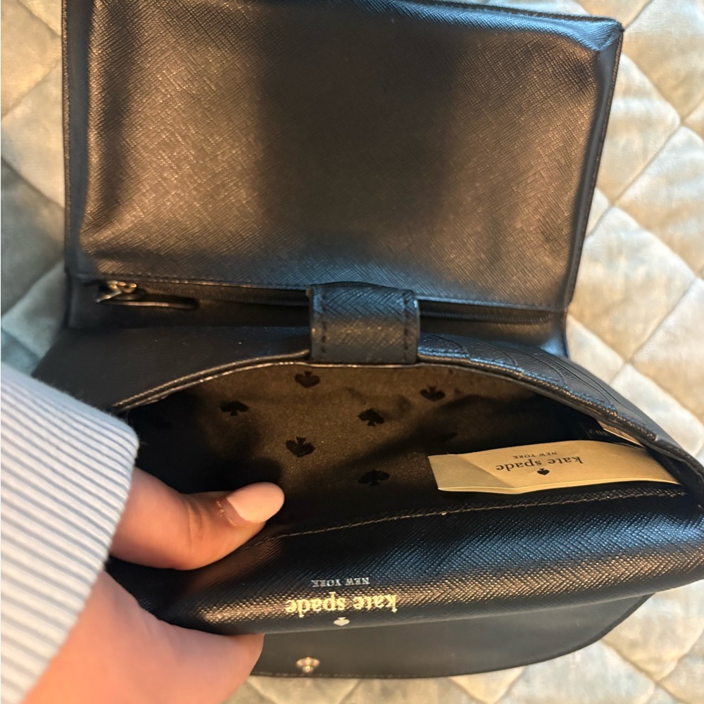 kate spade Black Crossbody Bag with Pink Ear Accents - Picture 9 of 9